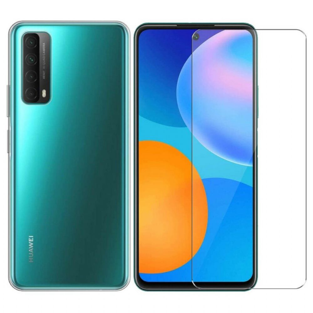 Hoesje voor Huawei P Smart 2021 Combo En Scherm Van Gehard Glas