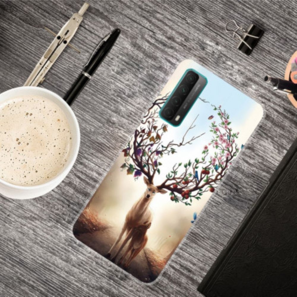 Hoesje voor Huawei P Smart 2021 Flexibele Herten