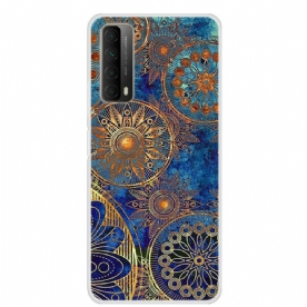 Hoesje voor Huawei P Smart 2021 Gouden Mandala's