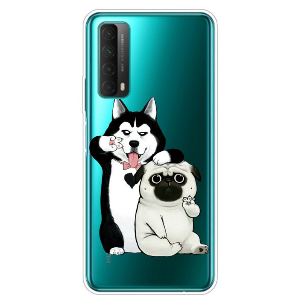 Hoesje voor Huawei P Smart 2021 Grappige Honden