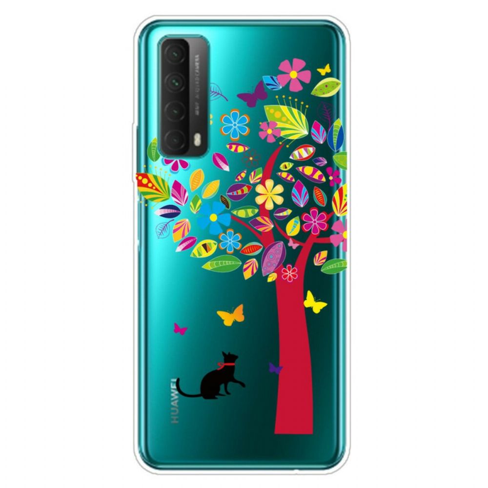 Hoesje voor Huawei P Smart 2021 Kat Onder De Boom