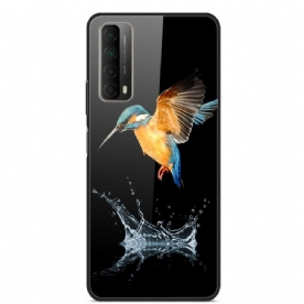 Hoesje voor Huawei P Smart 2021 Kroon Vogel Gehard Glas