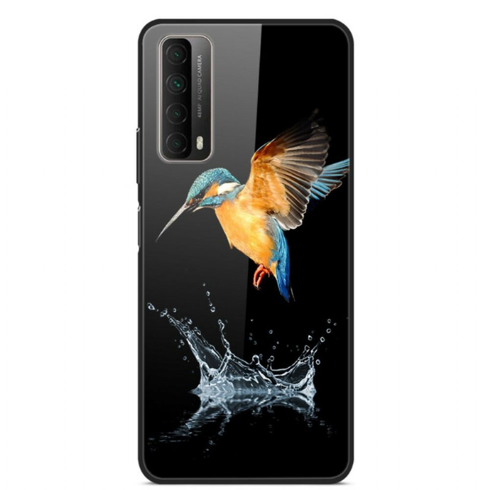 Hoesje voor Huawei P Smart 2021 Kroon Vogel Gehard Glas