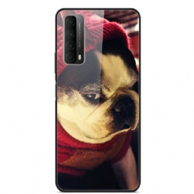 Hoesje voor Huawei P Smart 2021 Leuke Hond Gehard Glas