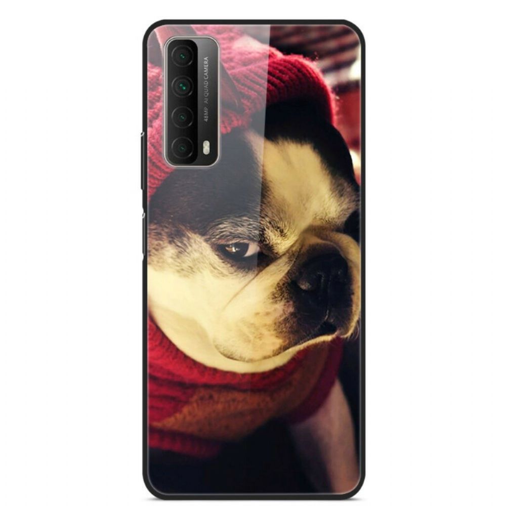 Hoesje voor Huawei P Smart 2021 Leuke Hond Gehard Glas