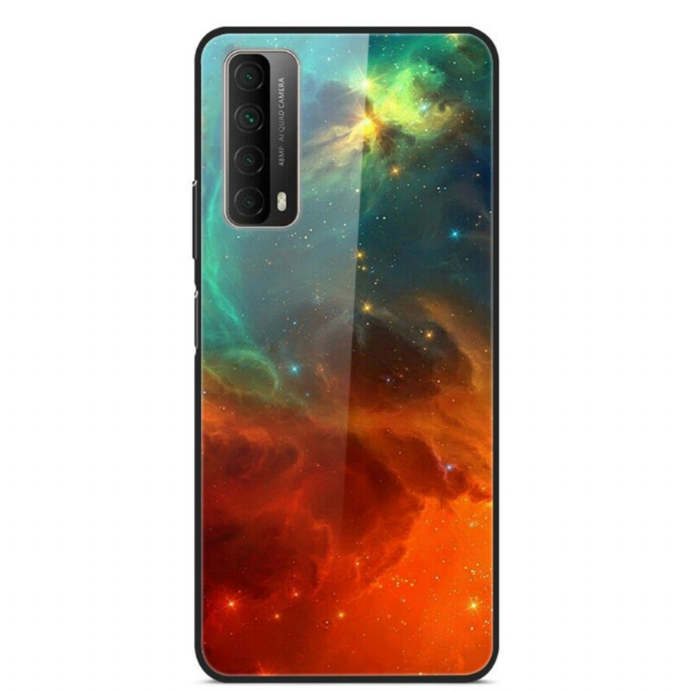 Hoesje voor Huawei P Smart 2021 Rode En Groene Lucht