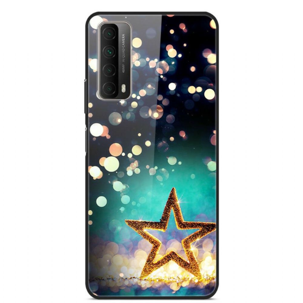 Hoesje voor Huawei P Smart 2021 Sterren Gehard Glas