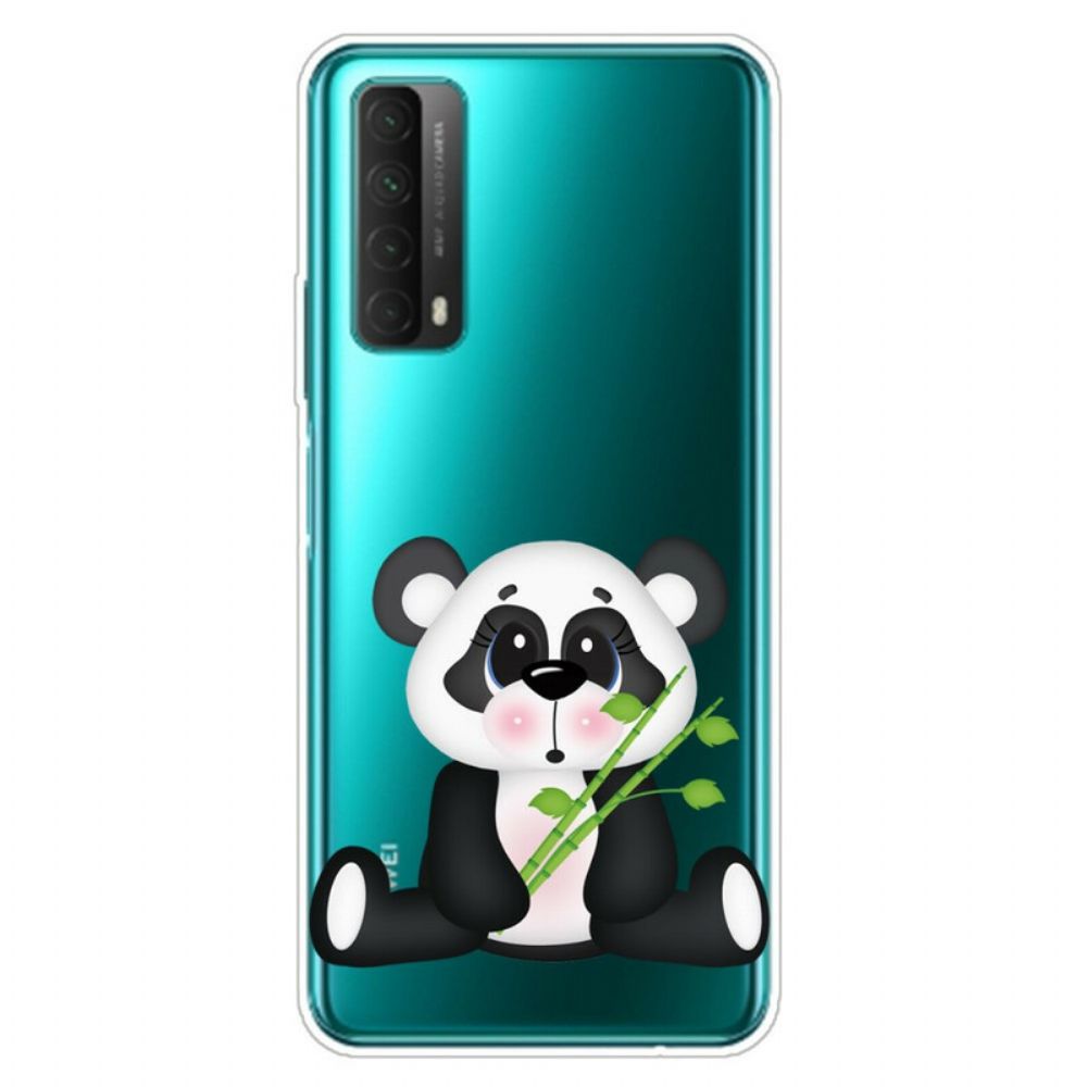 Hoesje voor Huawei P Smart 2021 Transparante Verdrietige Panda