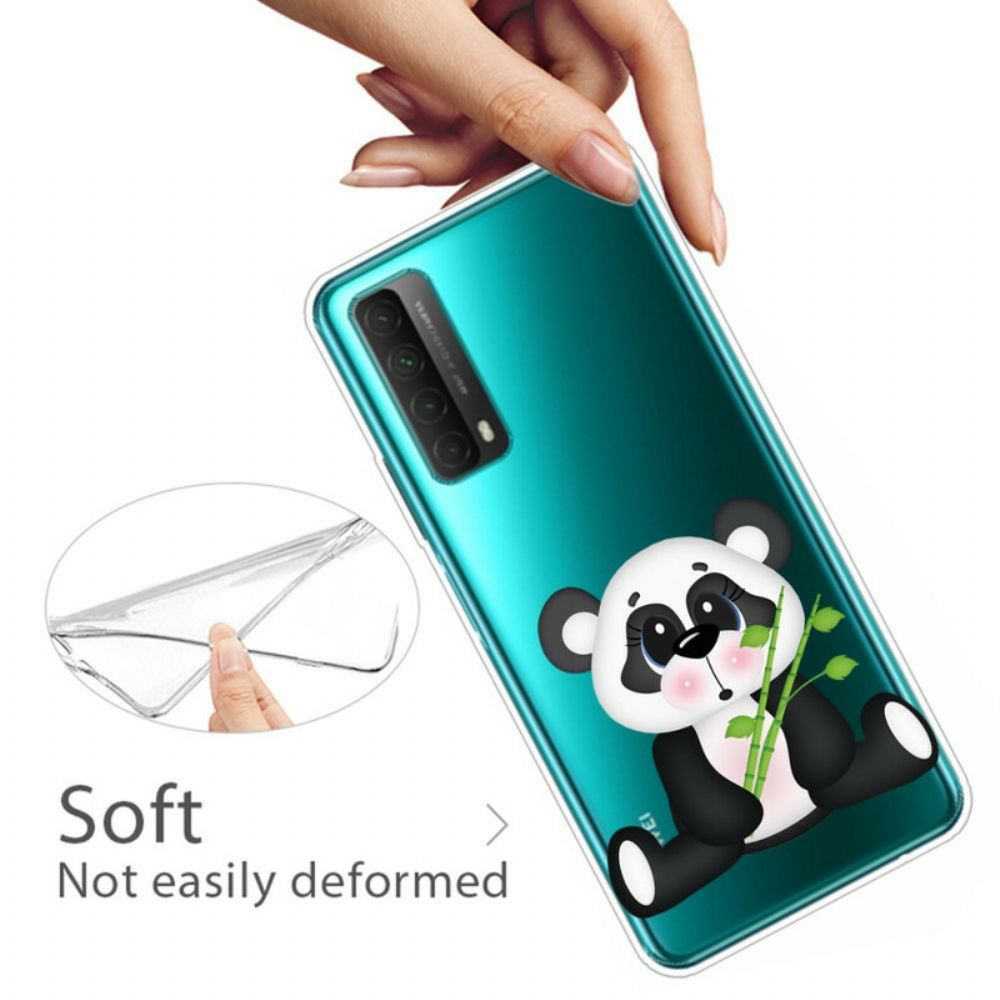 Hoesje voor Huawei P Smart 2021 Transparante Verdrietige Panda