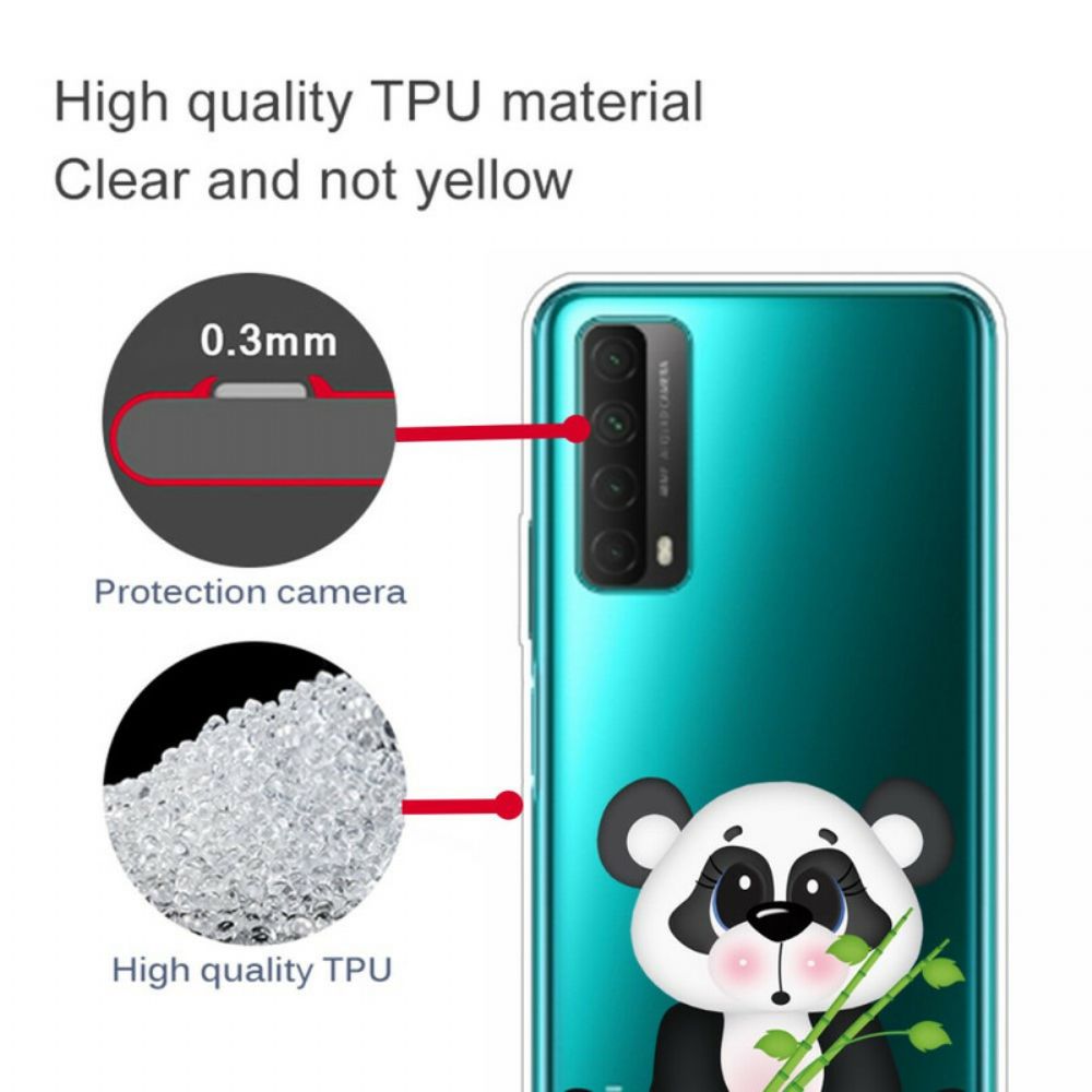 Hoesje voor Huawei P Smart 2021 Transparante Verdrietige Panda