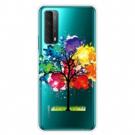 Hoesje voor Huawei P Smart 2021 Transparante Waterverfboom