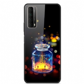 Hoesje voor Huawei P Smart 2021 Wensfles Van Gehard Glas