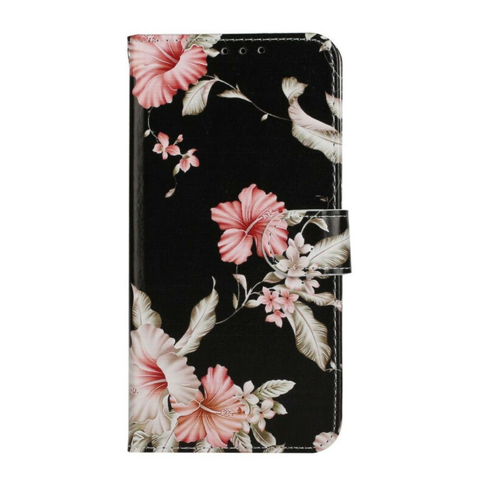 Bescherming Hoesje voor Huawei Y6p Folio-hoesje Meerdere Bloemen