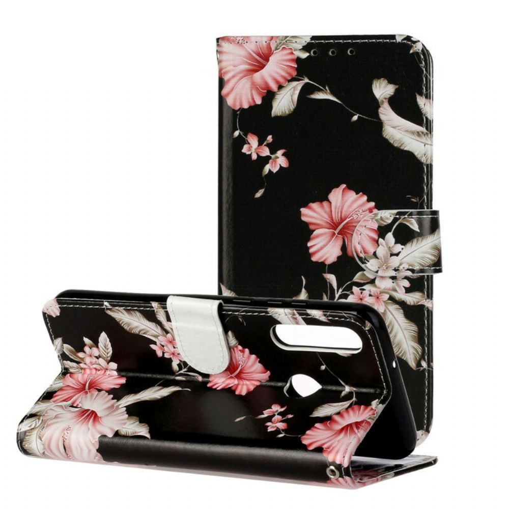 Bescherming Hoesje voor Huawei Y6p Folio-hoesje Meerdere Bloemen