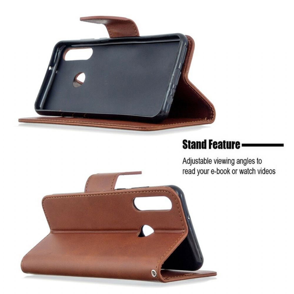 Folio-hoesje voor Huawei Y6p Flip Case Gladde Schuine Klep