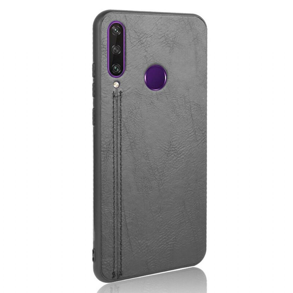 Hoesje voor Huawei Y6p Naad Leereffect