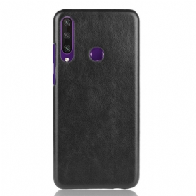 Hoesje voor Huawei Y6p Prestaties Litchi Leder Effect