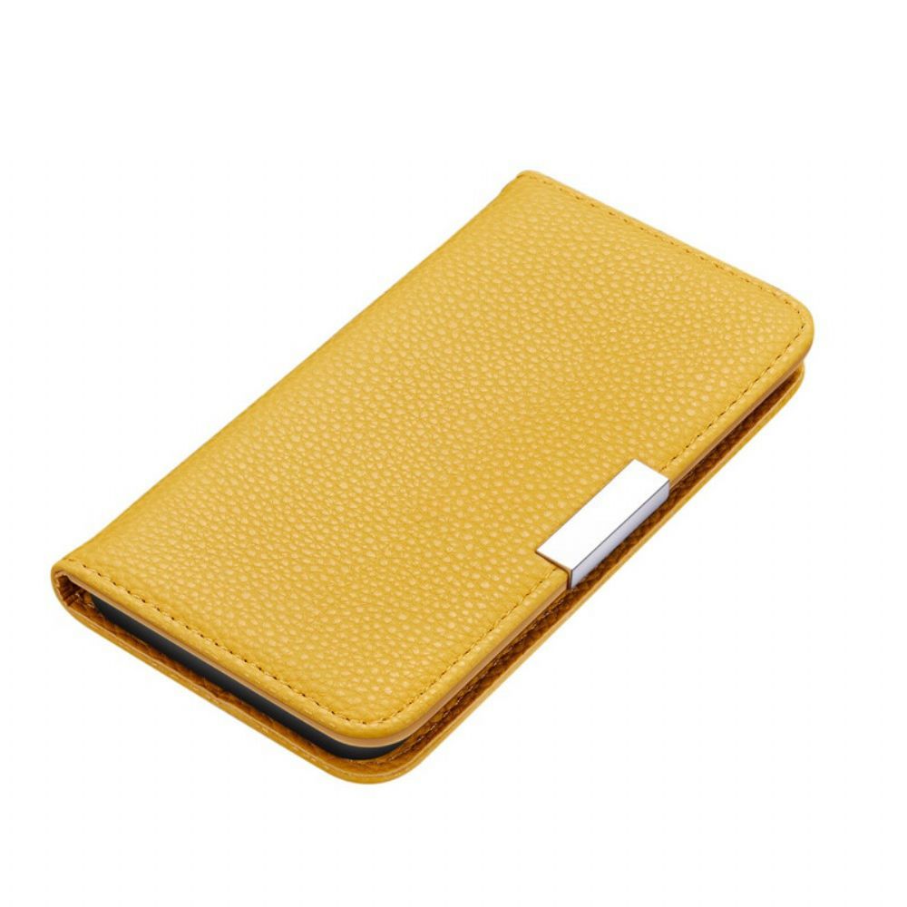 Bescherming Hoesje voor Samsung Galaxy Note 20 Folio-hoesje Ultra Chique Litchi Kunstleer