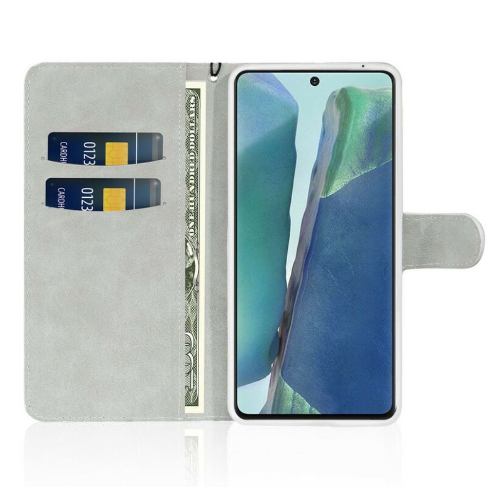 Flip Case voor Samsung Galaxy Note 20 Pailletten S-ontwerp