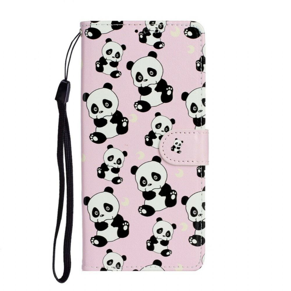 Folio-hoesje voor Samsung Galaxy Note 20 Alle Panda's