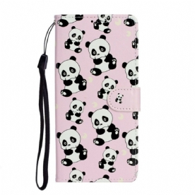 Folio-hoesje voor Samsung Galaxy Note 20 Alle Panda's