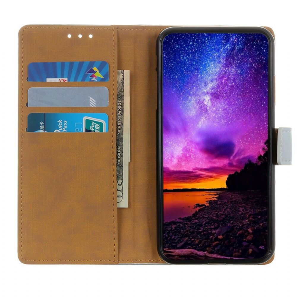 Folio-hoesje voor Samsung Galaxy Note 20 Eenvoudig Kunstleer