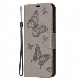 Folio-hoesje voor Samsung Galaxy Note 20 Flip Case Vlinders En Schuine Klep