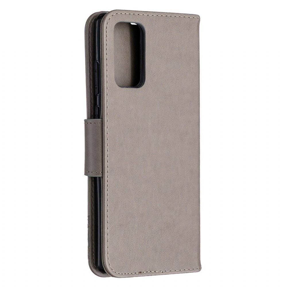 Folio-hoesje voor Samsung Galaxy Note 20 Flip Case Vlinders En Schuine Klep