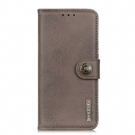 Folio-hoesje voor Samsung Galaxy Note 20 Imitatieleer Khazneh