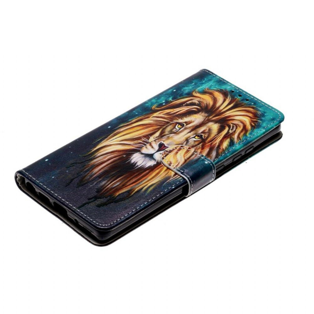 Folio-hoesje voor Samsung Galaxy Note 20 Koning Leeuw