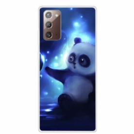 Hoesje voor Samsung Galaxy Note 20 Panda In De Ruimte