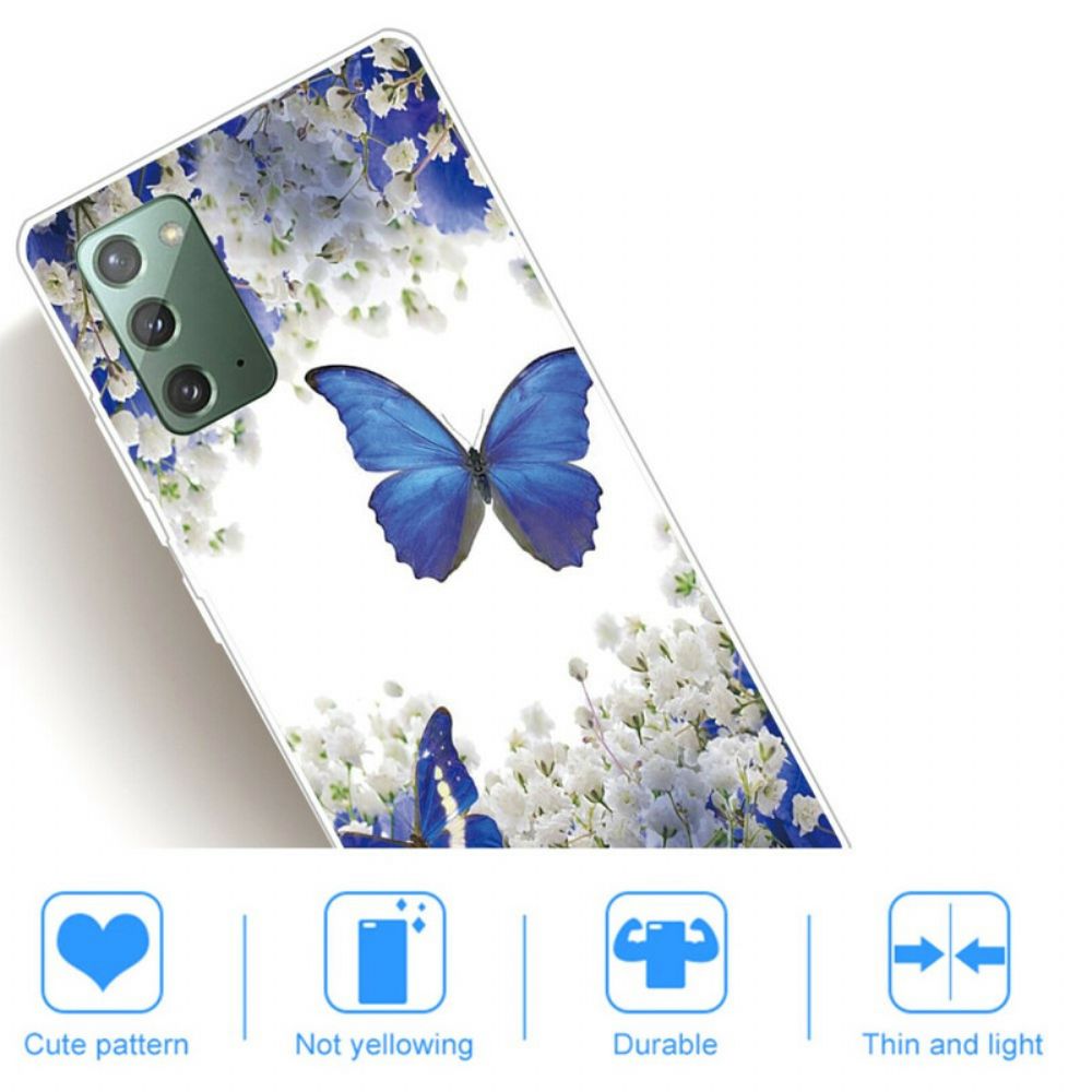 Hoesje voor Samsung Galaxy Note 20 Vlinders