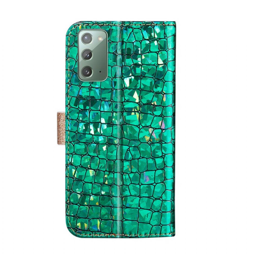 Leren Hoesje voor Samsung Galaxy Note 20 Kroondiamanten