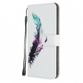 Leren Hoesje voor Samsung Galaxy Note 20 Met Ketting Thong Veer