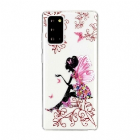 Telefoonhoesje voor Samsung Galaxy Note 20 Transparante Bloemenfee