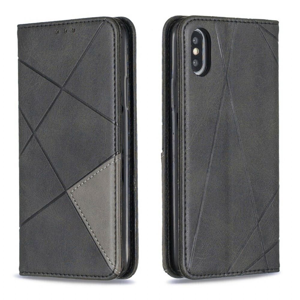 Bescherming Hoesje voor iPhone X / XS Folio-hoesje Artiestenstijl