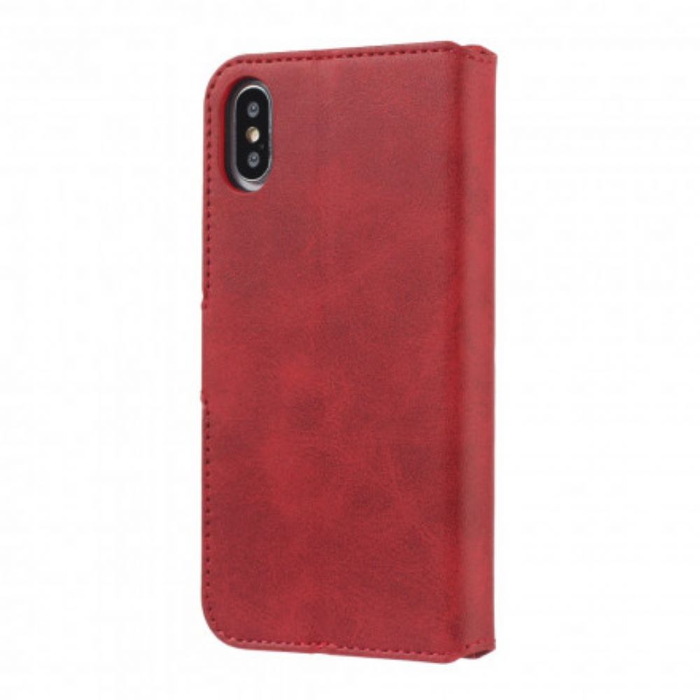 Folio-hoesje voor iPhone X / XS Effen Kleur