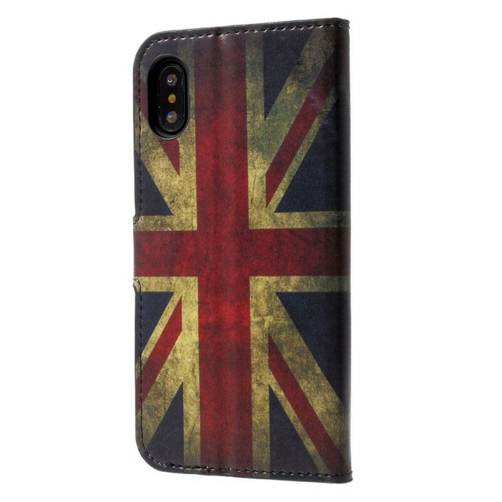 Folio-hoesje voor iPhone X / XS Engeland Vlag