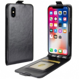 Folio-hoesje voor iPhone X / XS Flip Case Retro Vouwen