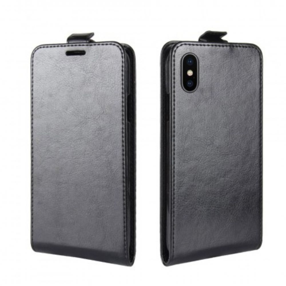 Folio-hoesje voor iPhone X / XS Flip Case Retro Vouwen