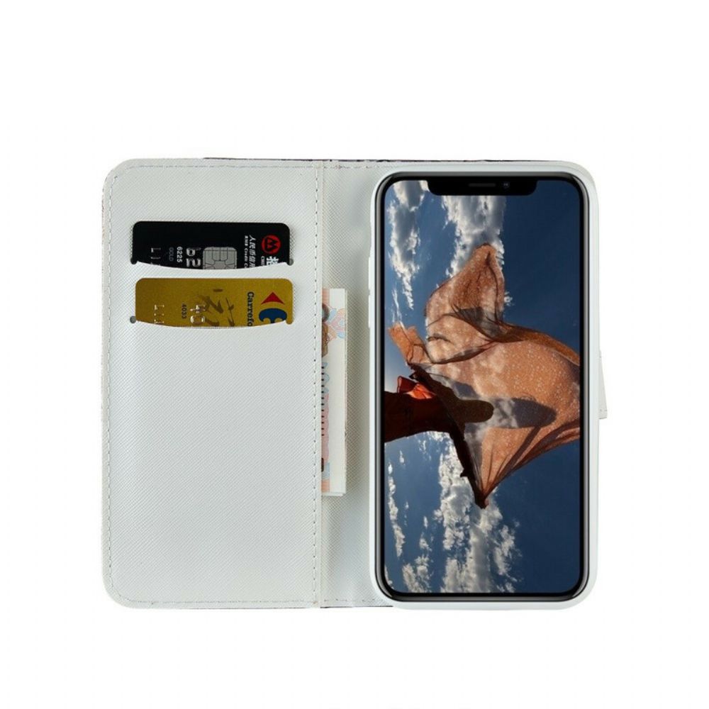 Folio-hoesje voor iPhone X / XS Kroondiamanten