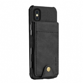 Hoesje voor iPhone X / XS Folio-hoesje Opvouwbare Kaarthouder