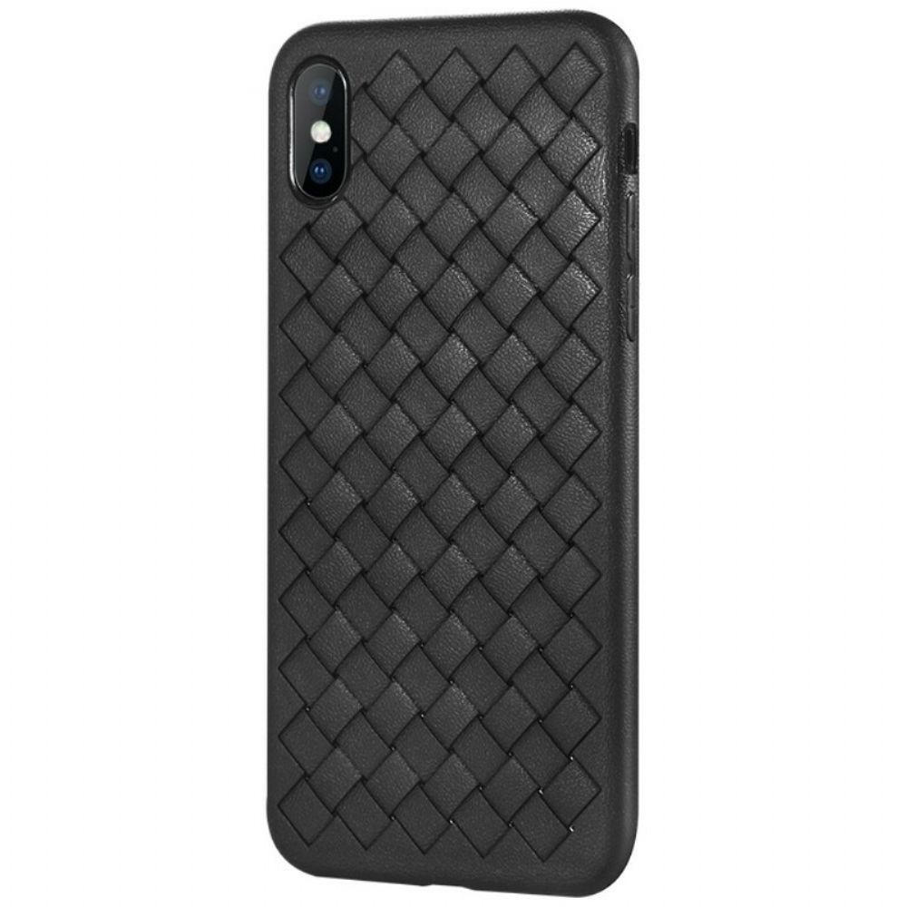 Hoesje voor iPhone X / XS Gevlochten