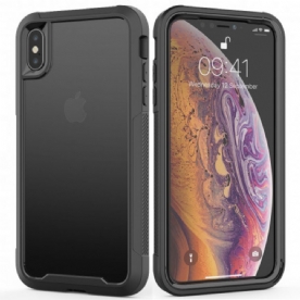 Hoesje voor iPhone X / XS Hybride Heldere Bumperranden