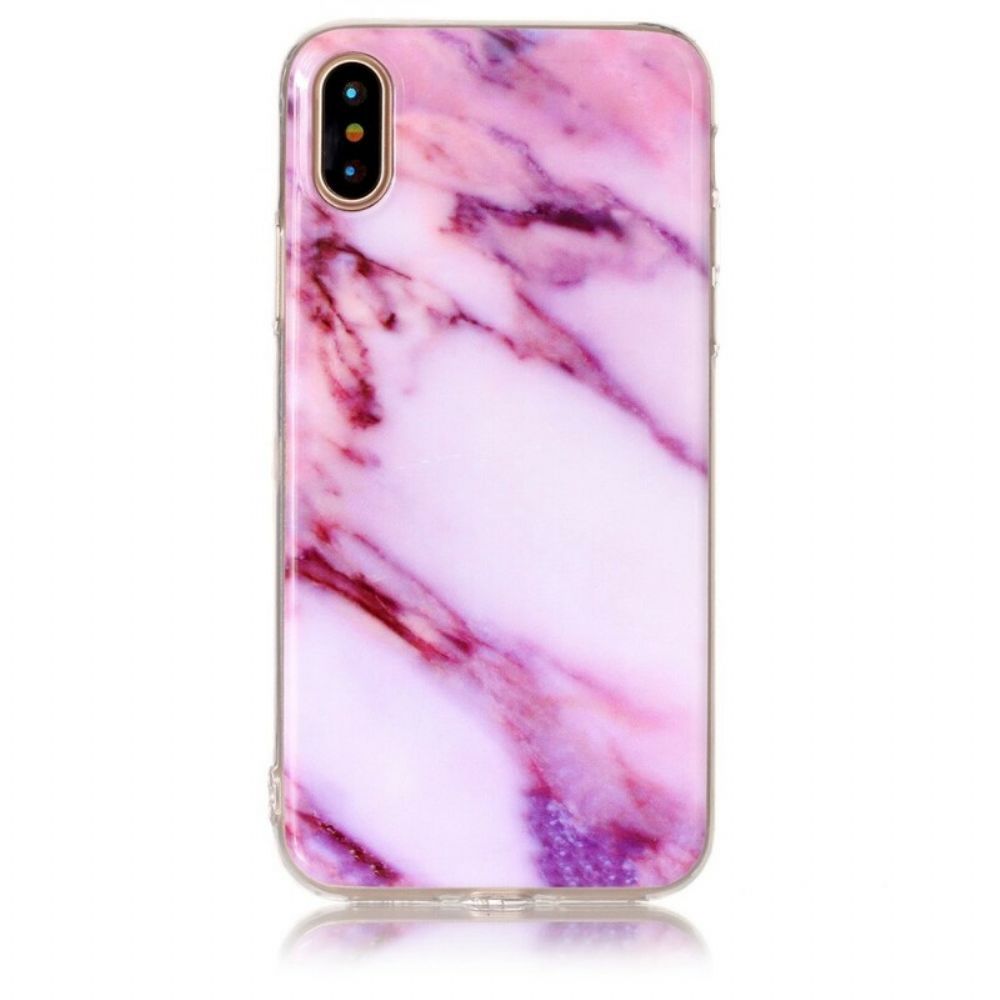 Hoesje voor iPhone X / XS Marmer