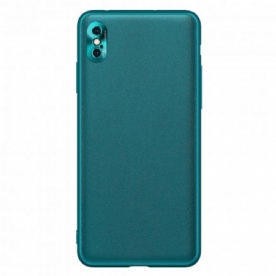 Hoesje voor iPhone X / XS Stijl Leer Kleur