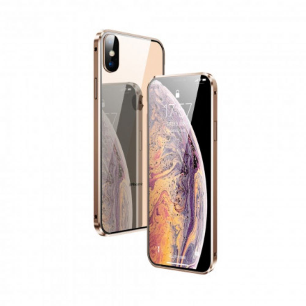 Telefoonhoesje voor iPhone X / XS Gehard Glas Voor En Achter