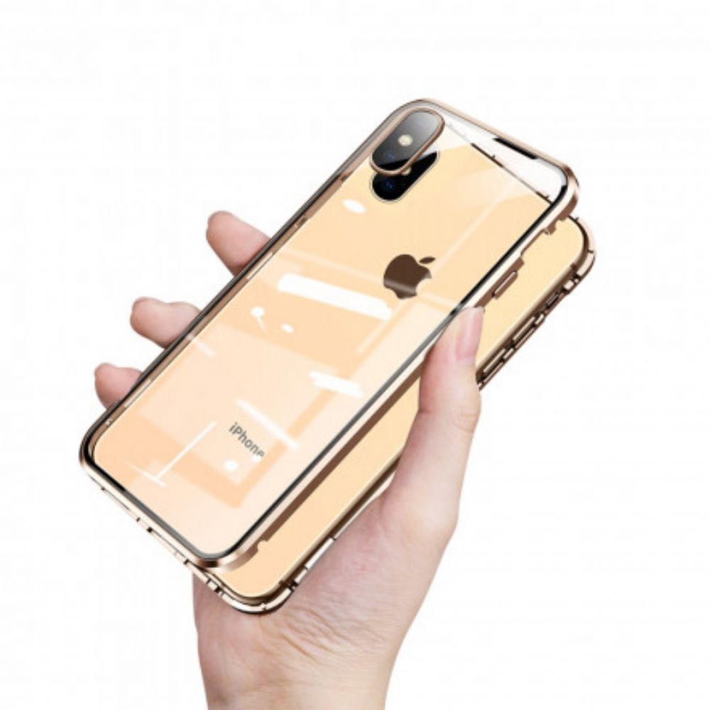 Telefoonhoesje voor iPhone X / XS Gehard Glas Voor En Achter