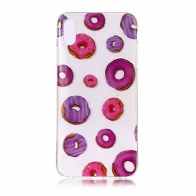 Telefoonhoesje voor iPhone X / XS Transparante Donut Ventilator