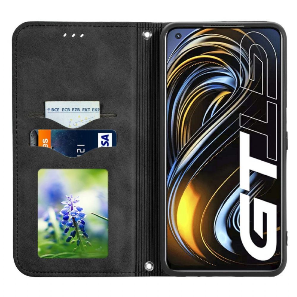 Bescherming Hoesje voor Realme GT 5G Folio-hoesje Skin-touch-ontwerp